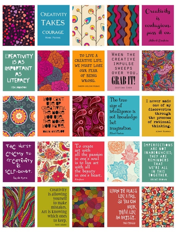 creativity quotes stickers for life planner printabledigital