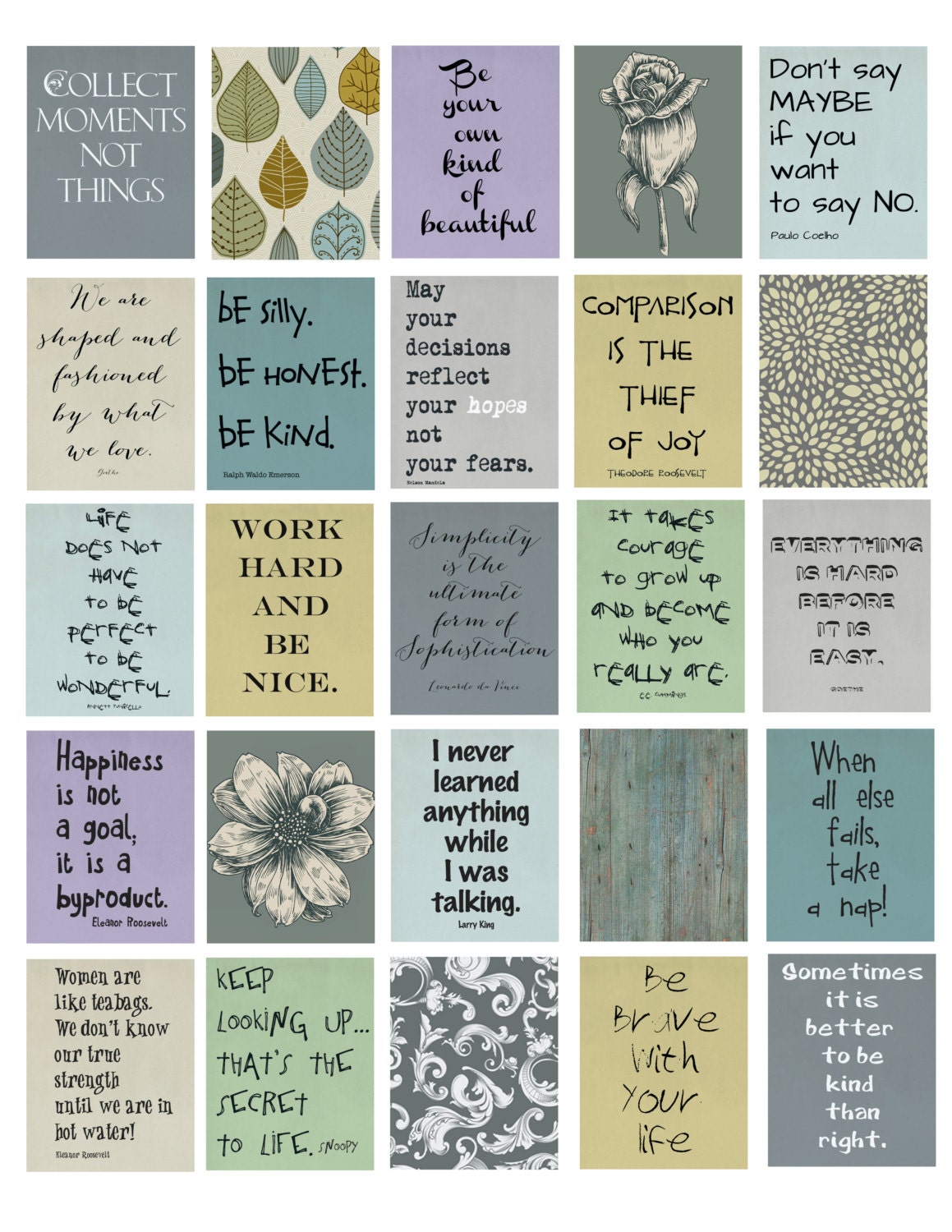 life quotes life planner printable 15x19