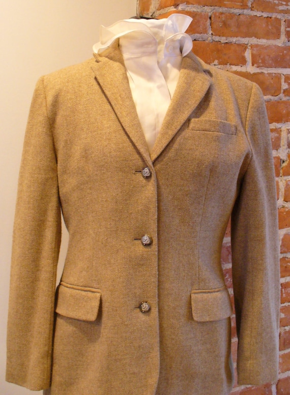 Ralph Lauren Tweed Wool Equestrian Jacket
