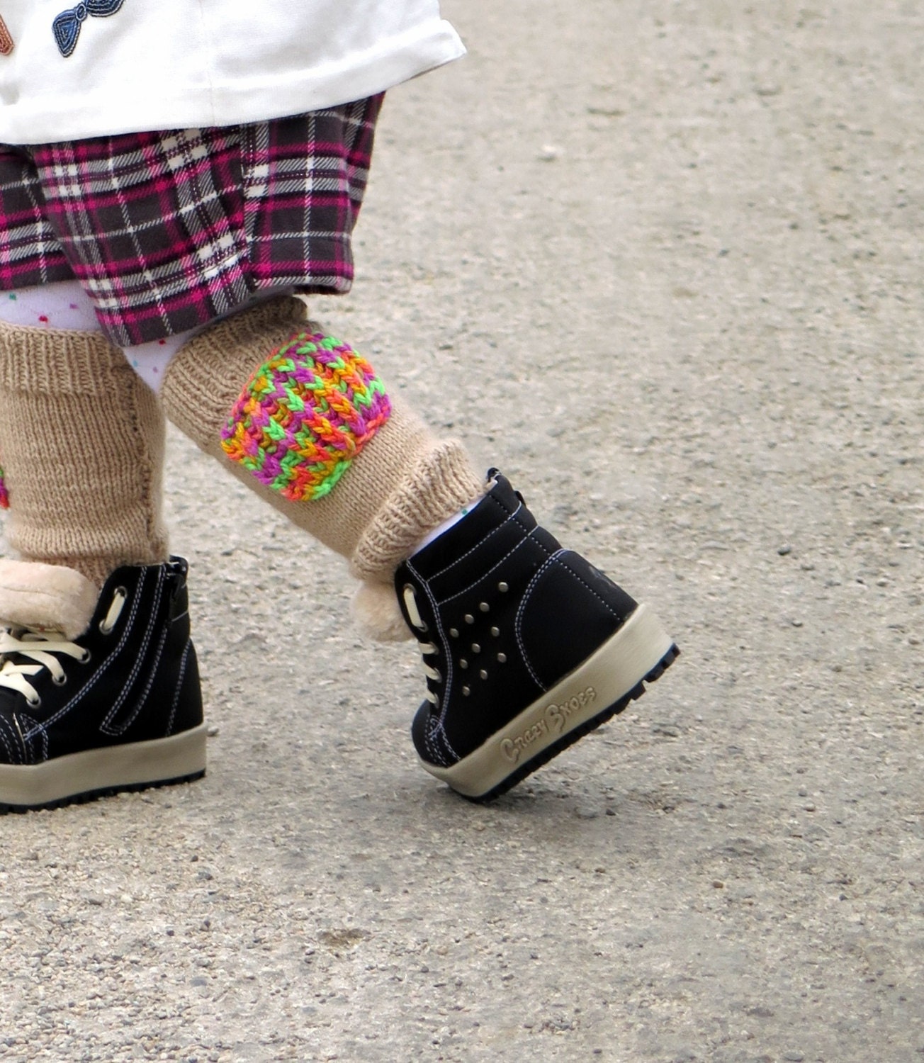 Kids boot cuffs Knit Lace Leg Warmers Toddler & Girl