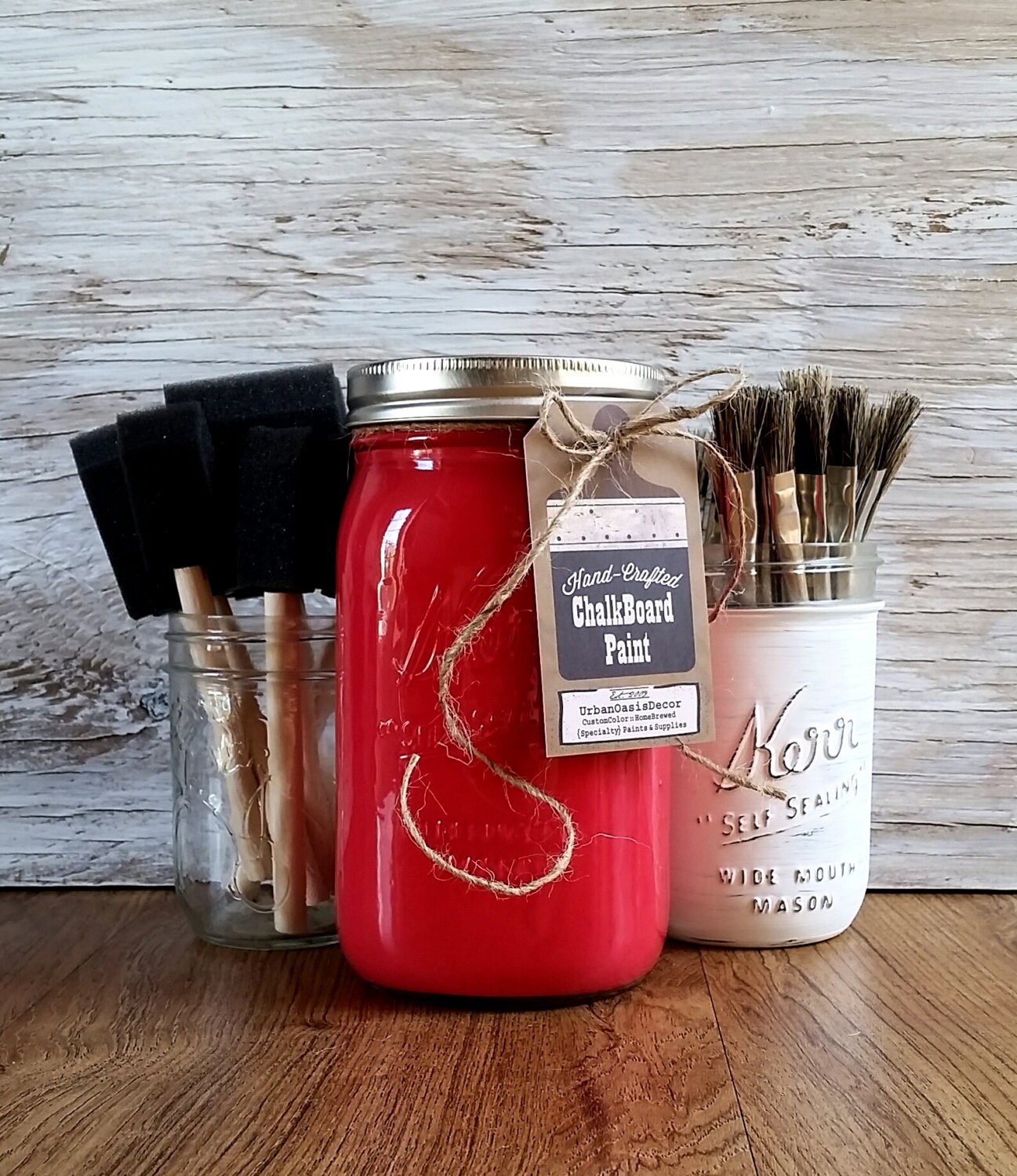 Handmade ChalkBoard Paint Red Red Carpet Red Decor
