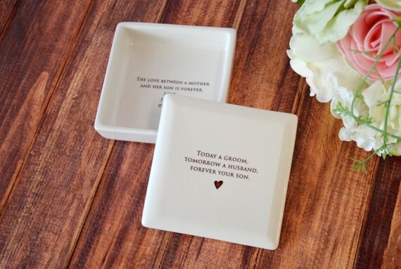 Unique Mother of the Groom Gift - Square Keepsake Box