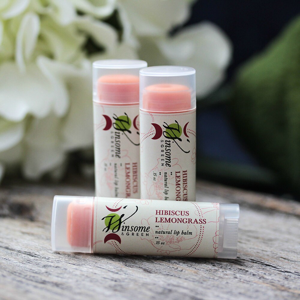 Organic Hibiscus Petal Lip Balm Black Friday by WinsomeGreen