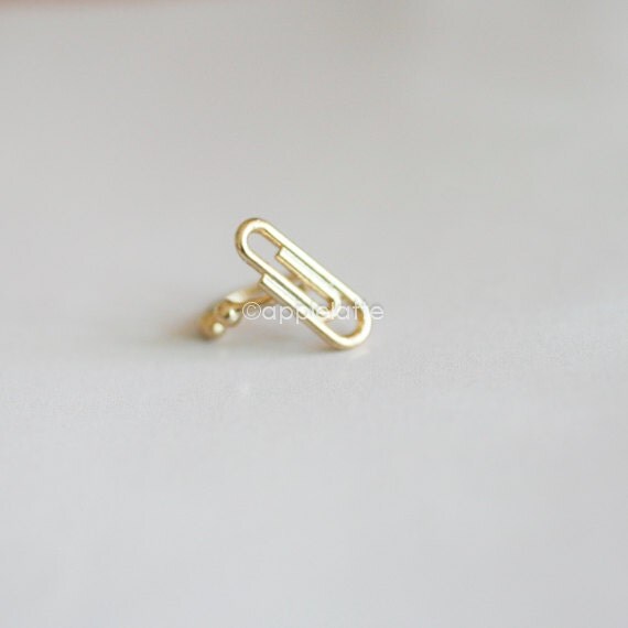 Items similar to paper clip ear cuff, clip ear wrap, paper clip