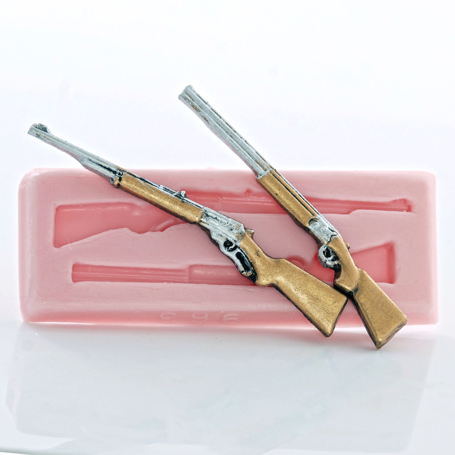 Silicone Mold Creates Two Rifles Shotguns Guns Use with