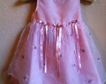 Little Girls Pink Dress By Hearts & Flowers