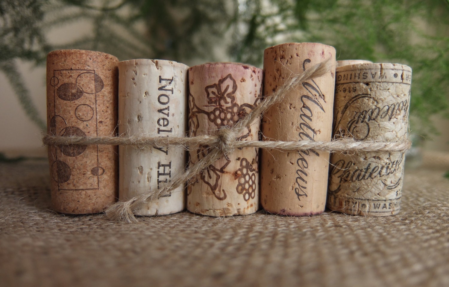 Wine Cork Table Number Holder Wedding Table Numbers Rustic
