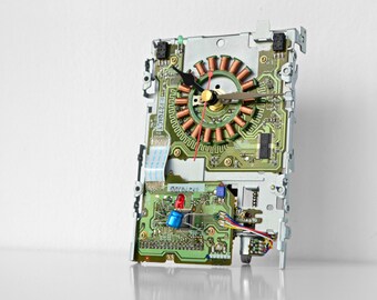 Modern Desk Clock - Industrial Office Desk Decor - Reclaimed Computer Clock