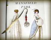 Rustic Rose Bookmark with Red Glass Beads. Bronze Book Mark Rustic Rose Bookmark with Red Glass Beads. Bronze Book Mark