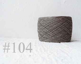 Natural Linen Yarn, linen thread, natural linen, linen, grey, Lithuania linen #104