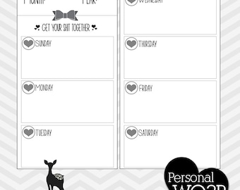 Popular items for filofax printables on Etsy