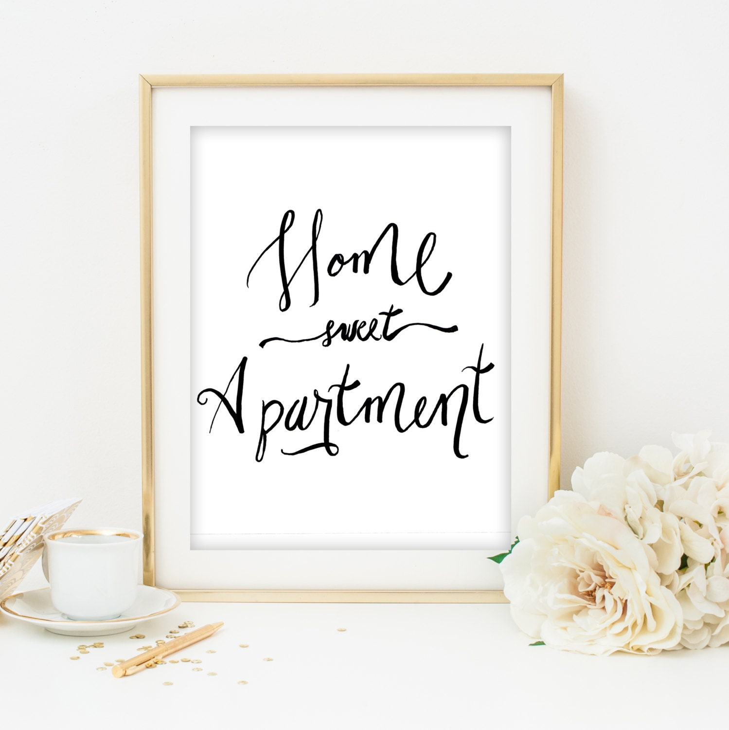 home sweet apartment print home sweet by Designsbybiancab on Etsy