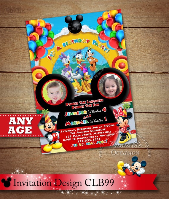 Mickey Minnie Invitations 8