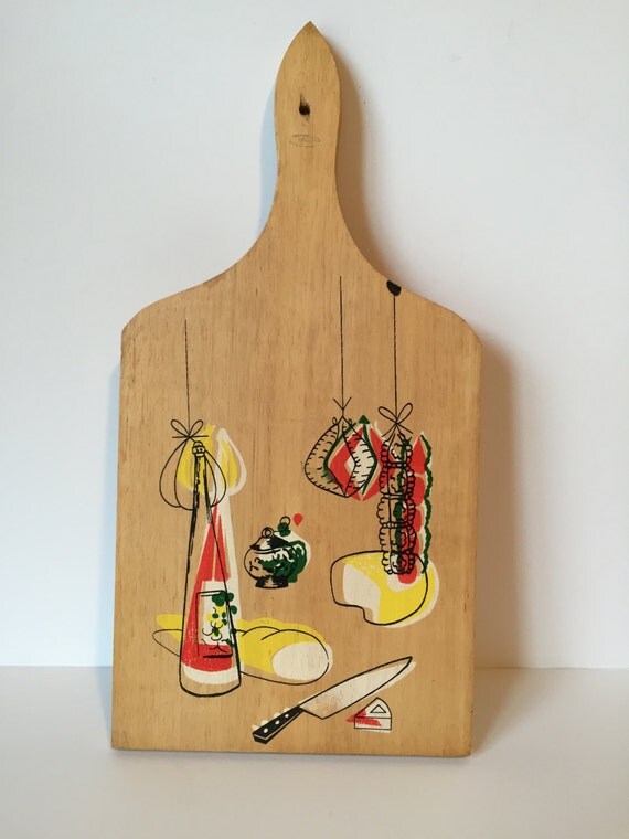 Vintage Wood Cutting Board Wall Decor Cutting Board Mid