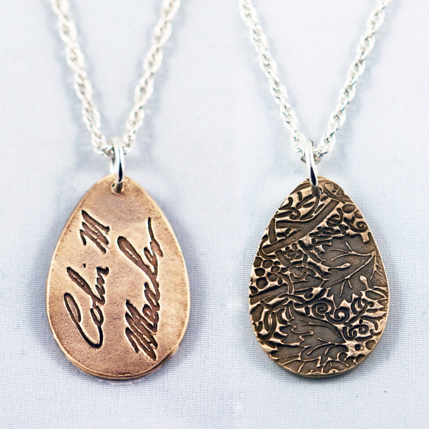 Memorial Jewelry Signature Necklace Your Loved One's