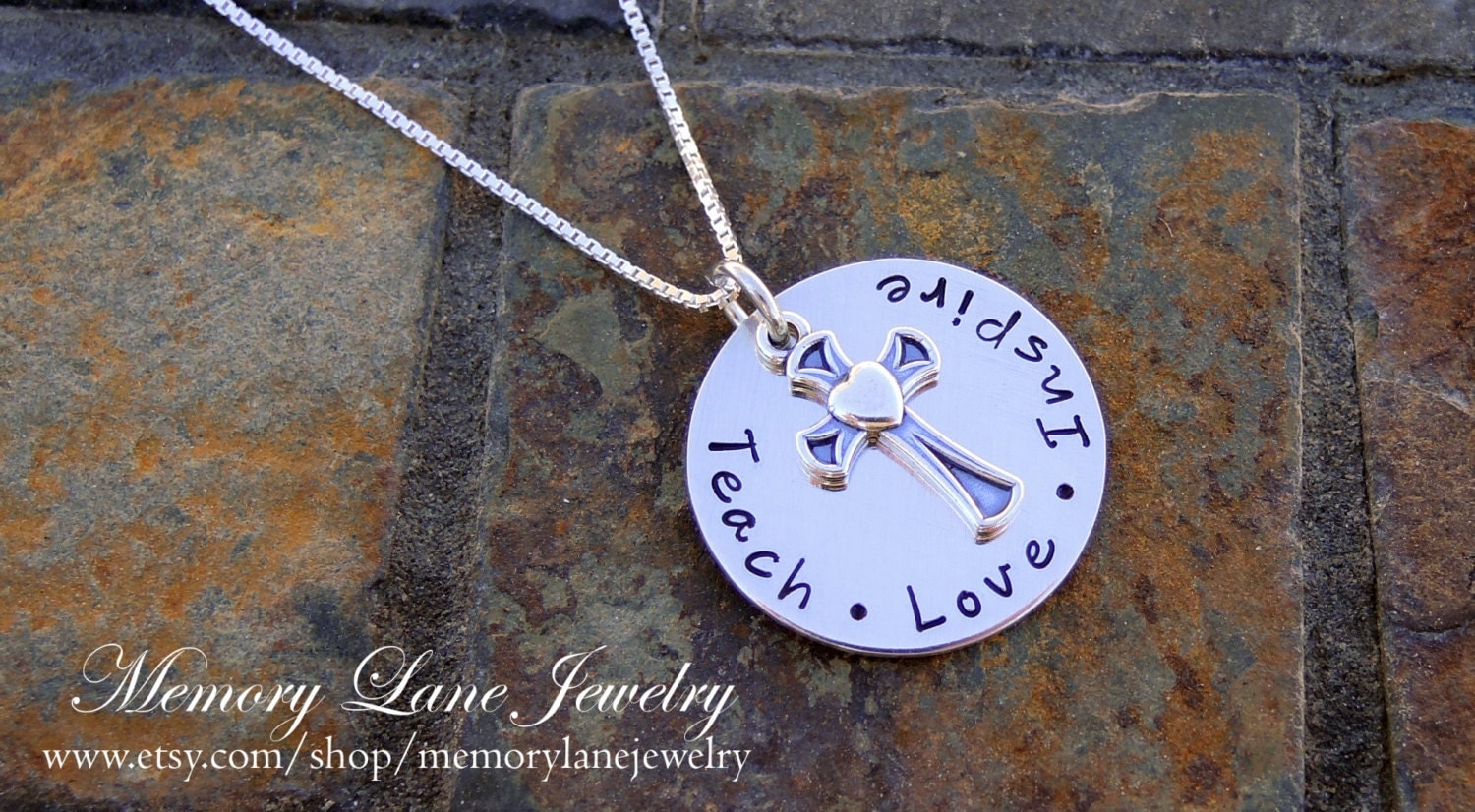 Religious Teach Love Inspire Christian by MemoryLaneJewelry