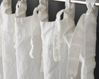 LINEN CURTAIN panels. Stonewashed, custom length. Made by MOOshop.*17
