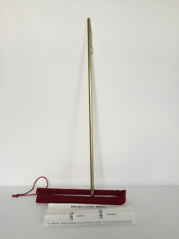 Vintage Mid Century Brass 18 Modern Butane Lighter by NVMercantile