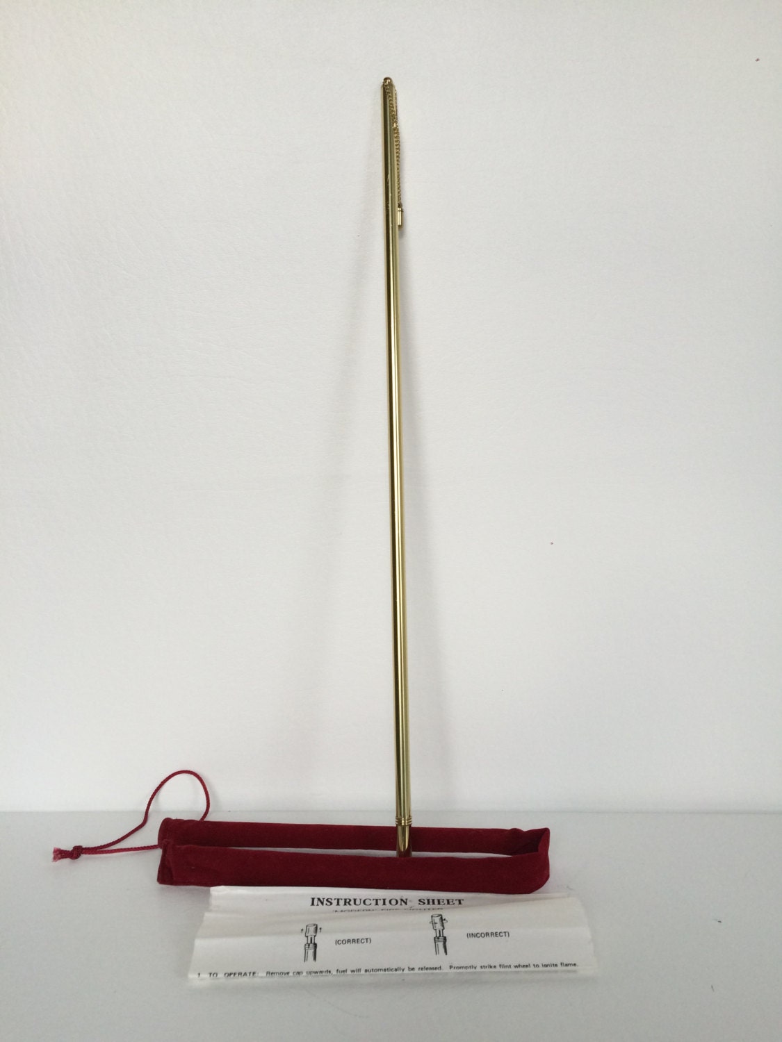 Vintage Mid Century Brass 18 Modern Butane Lighter by NVMercantile