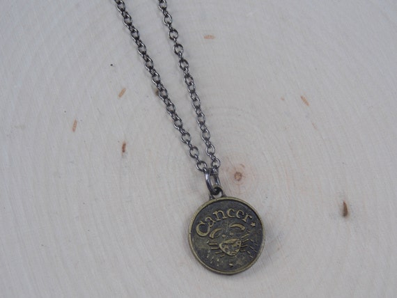 Items Similar To Zodiac Necklace Cancer Zodiac Necklace Zodiac