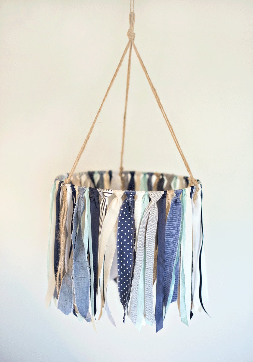 Baby Ribbon & fabric Mobile baby mobiles hanging baby boy