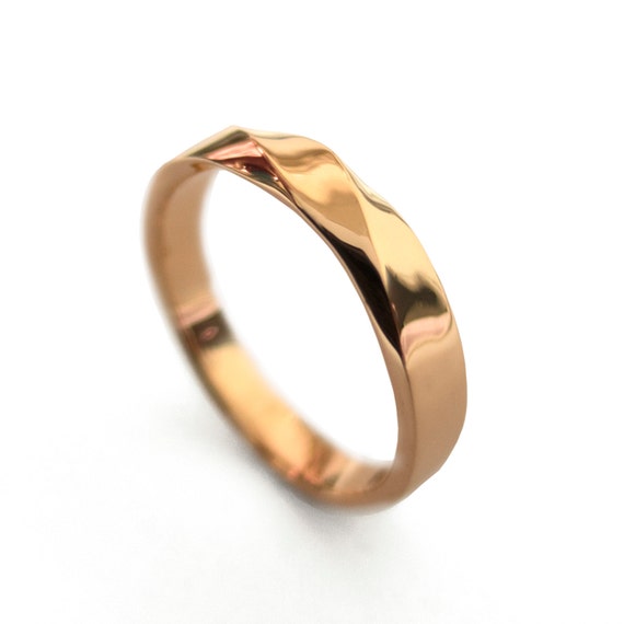 Mobius Ring 18k Rose Gold Ring Wedding by DoronMeravWeddings