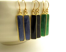 emerald drop earrings bar earring sapphire gemstone onyx jewelry gold popular items arrings dangle vermeil