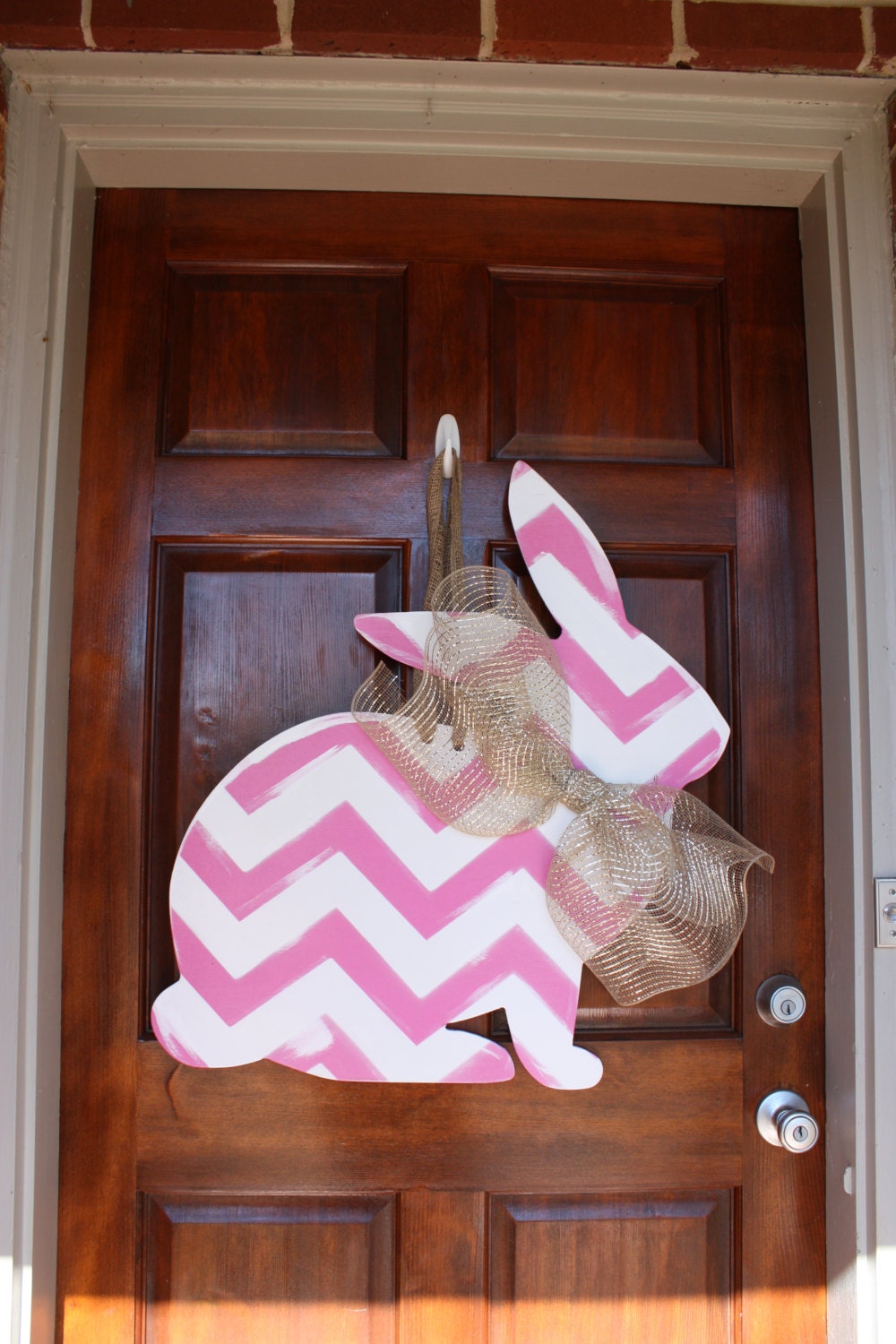 Easter Wreath Easter Bunny Easter Door Hanger Rabbit Bunny