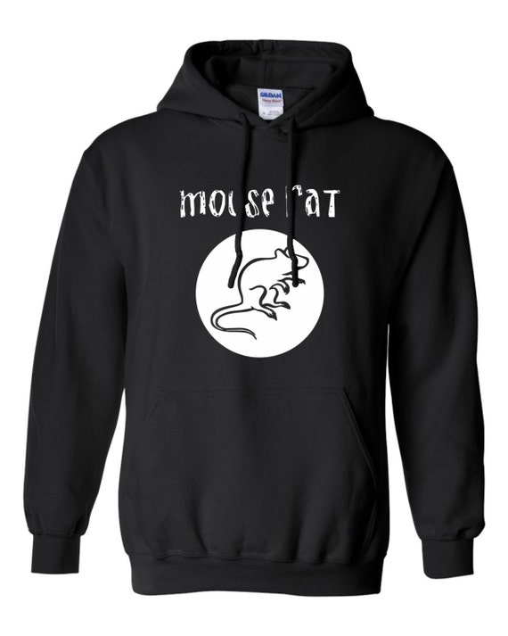 Mouse Rat band Hoodie Black and White Parks & Rec Unisex