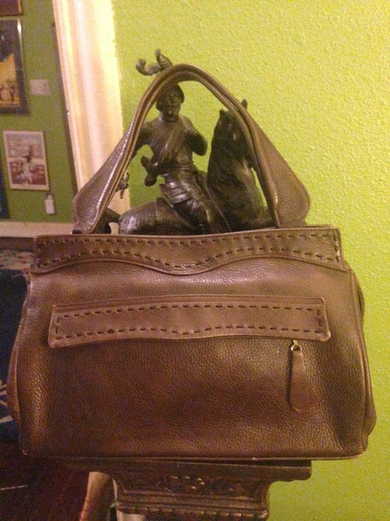 Vintage Justin Boots Leather Handbag......Leather