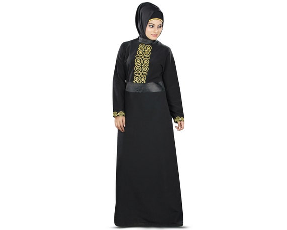 MyBatua Vrouwen Islamitische Kleding Ontwerper Zwarte Abaya