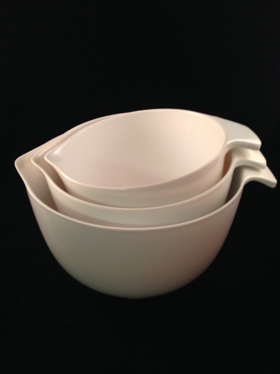 Vintage Nesting Copco Mixing Bowl Set Classic White Nesting