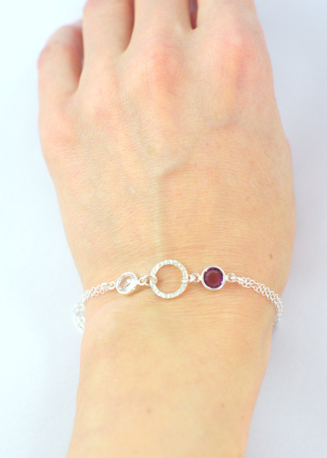 Birthstone Bracelet Personalized Bracelet Couple Bracelet 4068