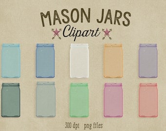 Mason Jars Clipart, 300 dpi png file, commercial use graphics, high quality 3d render glass mason jar