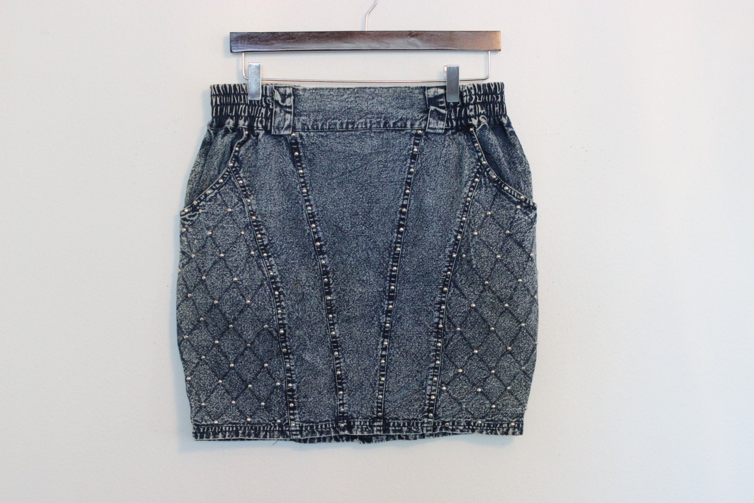 Vintage 1980s Denim Skirt by HardWearVintage on Etsy