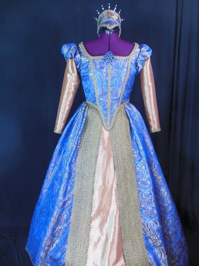 Lady Elizabeth Raleigh Gown and Crown ONE-OF-A-KIND