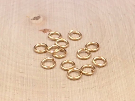 Hard Snap Jump Rings, Locking Jump Rings, Jump Rings, Gold Filled Jump ...