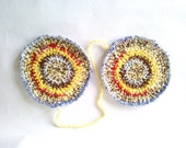 Beautiful crochet oven mitts / Multicolored oven mitts / Handmade / Crochet Handles