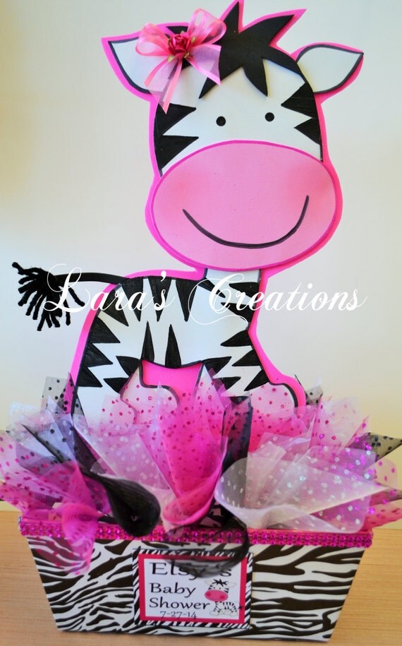 Items similar to Zebra Centerpiece, Baby Shower Centerpiece. on Etsy
