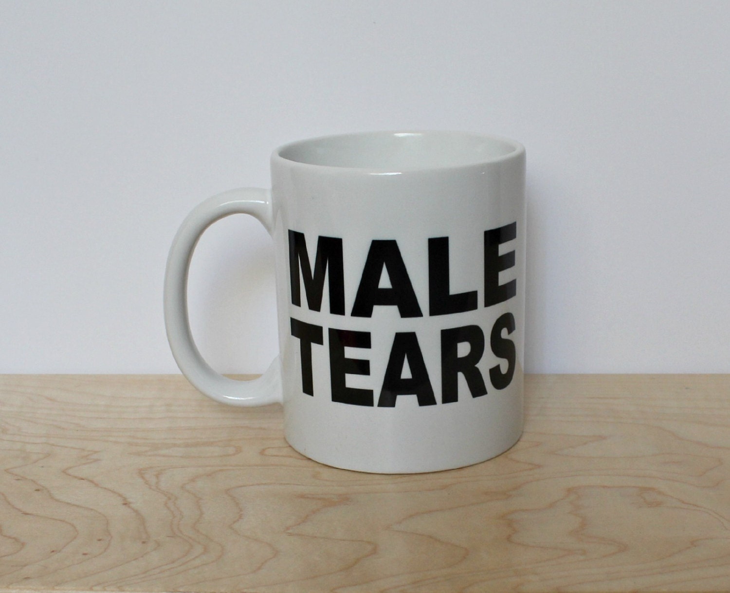 Male Tears 11 oz White Ceramic Mug by on Etsy
