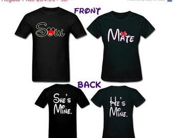 disney shirts couples couple shirt mine hes shes mate soul personalize adding date name