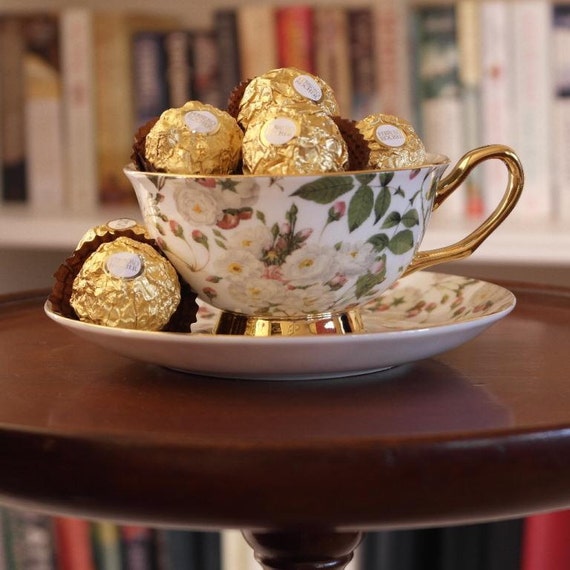 Cup & Saucer Chocolates by on Etsy