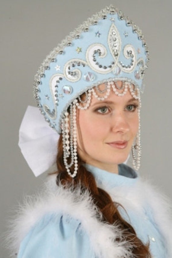 Kokoshnik Russian Crown Snegurochka Crown Snow Queen Crown