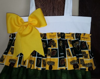 Baylor University Ruffle Tote Bag