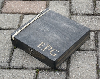 Personalized Cigar Box - Custom Cigar Box - Engraved Gift Box - Groomsman Gift Box - Cigar Box Engraved - Wedding Box - Rustic Box