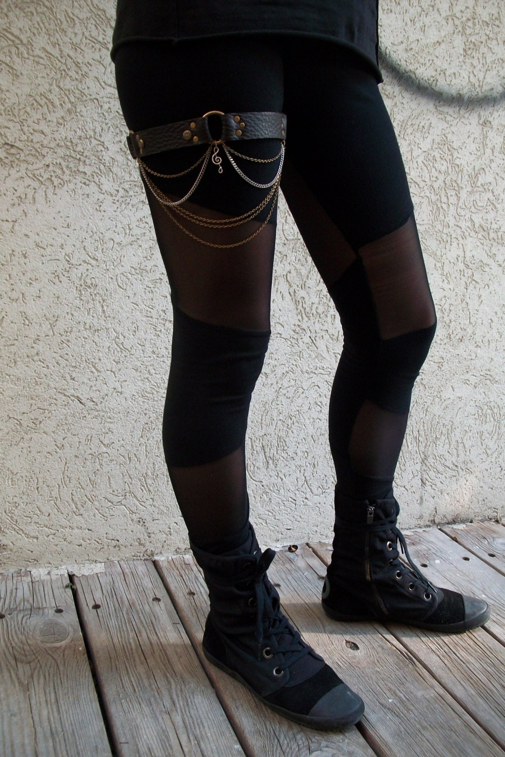 Leather garterHip belt leather belt Garter Handmade belt