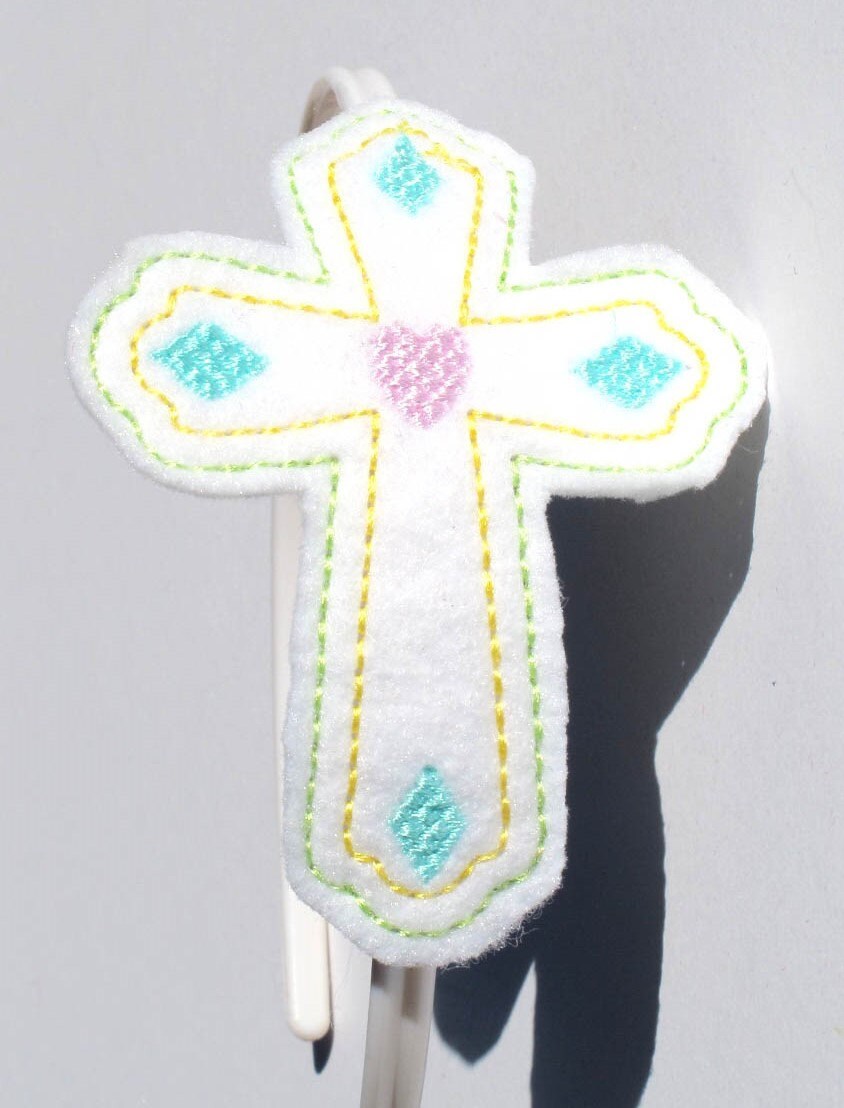 Cross Headband or Barrette Christian Hair Accessory