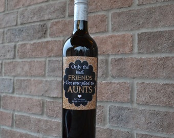 Pregnancy Announcement, Baby Announcement Wine Bottle Label, Custom Wine Label Pregnancy