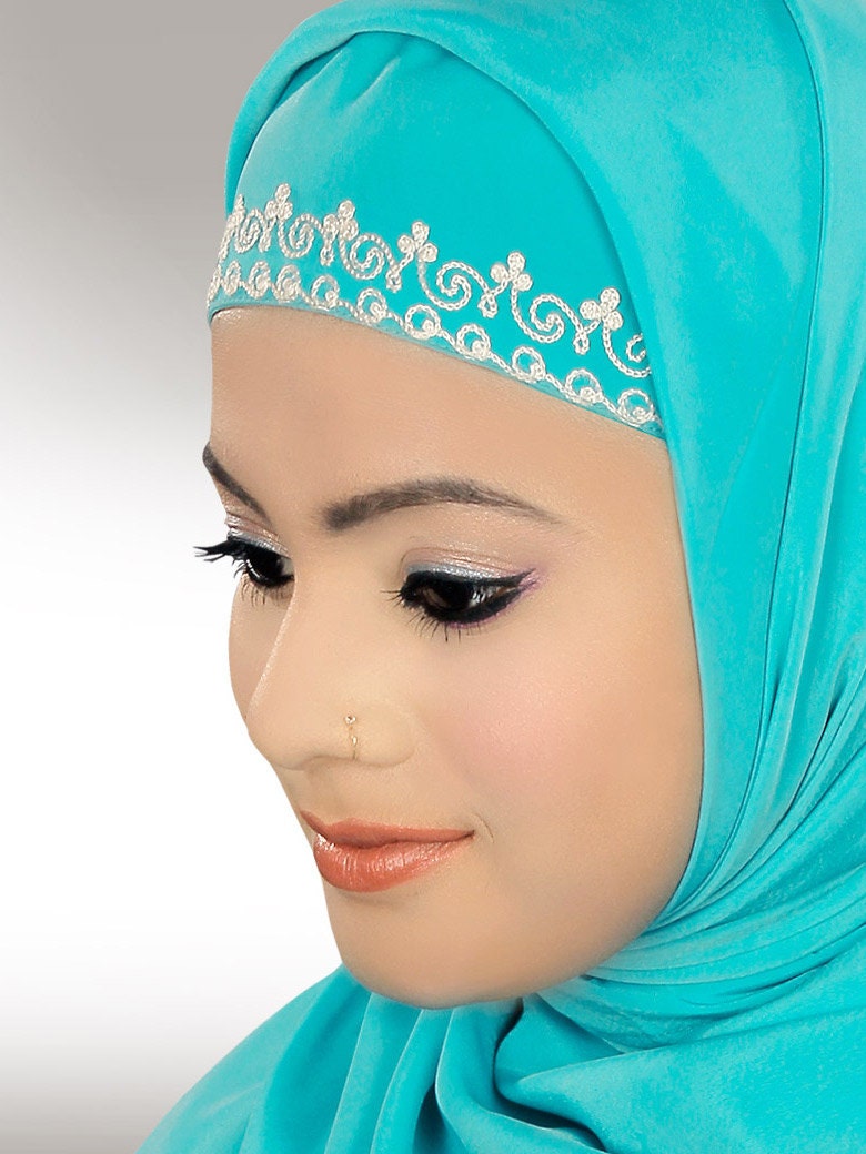 turquoise hijab