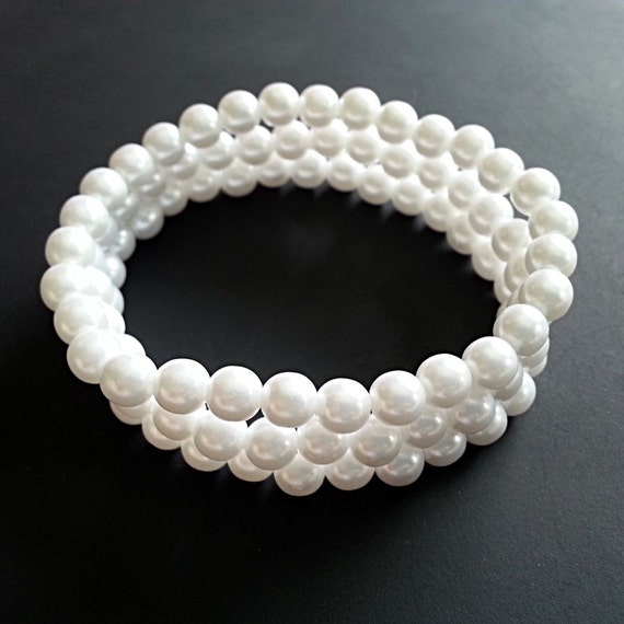 Items similar to BEST SELLER ! Wedding Pearl Bracelet, Faux Pearl